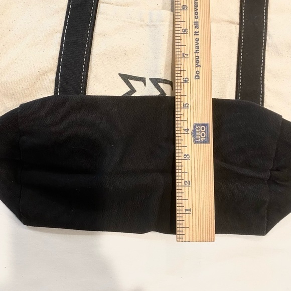Medium Sigma Sigma Sigma Tote Bag with Navy Letters - Picture 6 of 7